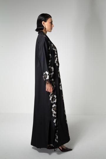 Ivory Motif Abaya