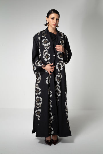Ivory Motif Abaya